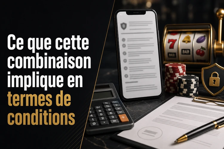 Ce que cette combinaison implique en termes de conditions